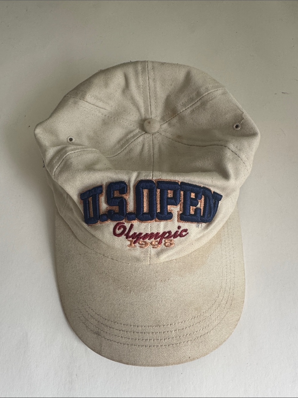 U.S. Open Olympic Logo Beige Baseball Cap